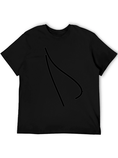 Modern Graphic Black T-Shirt