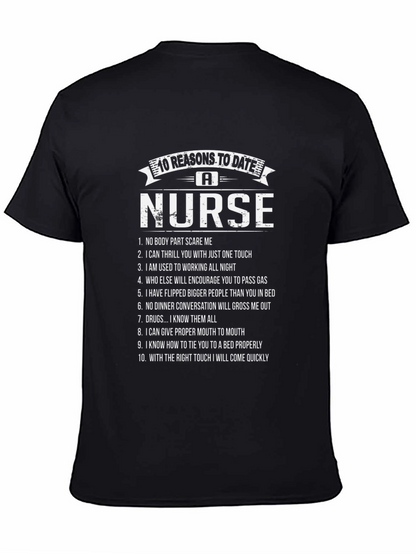 10 Reasons to Date a Nurse Graphic T-Shirt