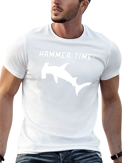 Hammer Time Shark Graphic Tee - Black