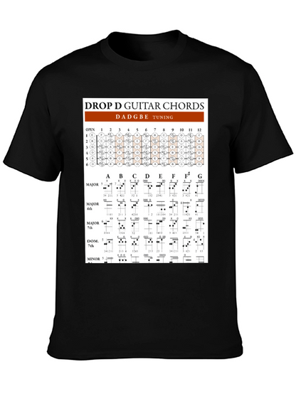 Drop D Guitar Chords T-Shirt