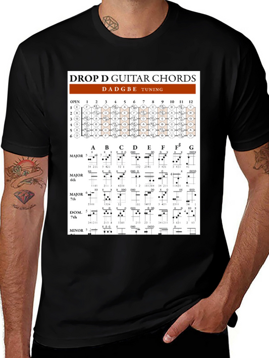 Drop D Guitar Chords T-Shirt