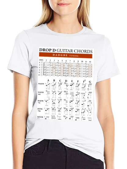 Drop D Guitar Chords T-Shirt