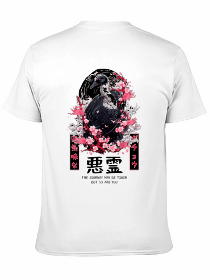 Japanese Crane Blossom Graphic Tee