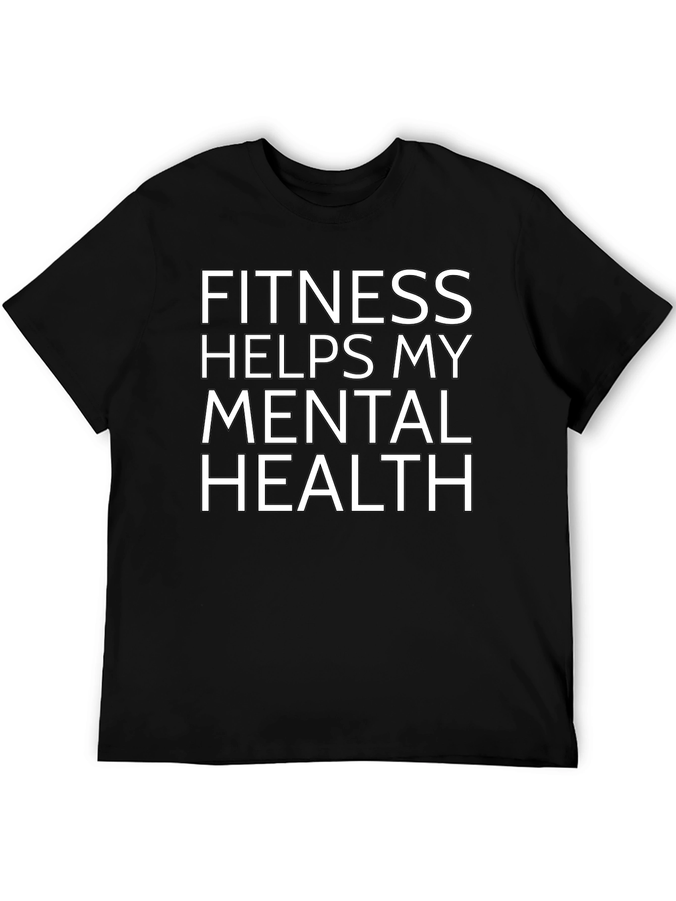 Fitness Helps Mental Health Graphic Tee