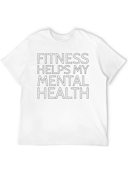 Fitness Helps Mental Health Graphic Tee