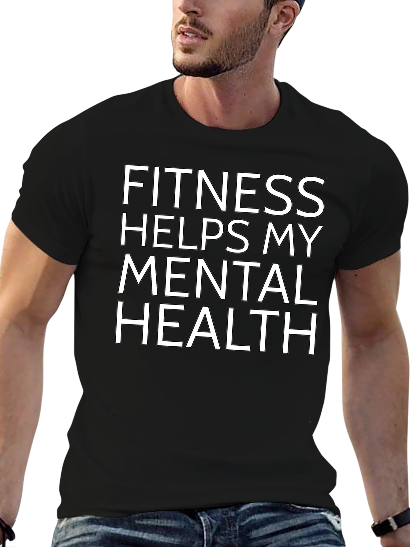 Fitness Helps Mental Health Graphic Tee