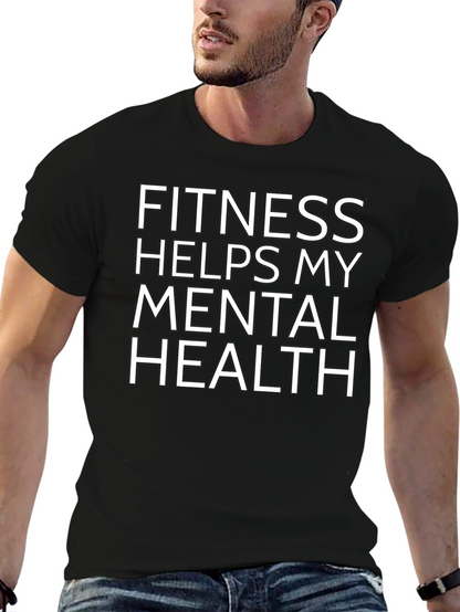 Fitness Helps Mental Health Graphic Tee