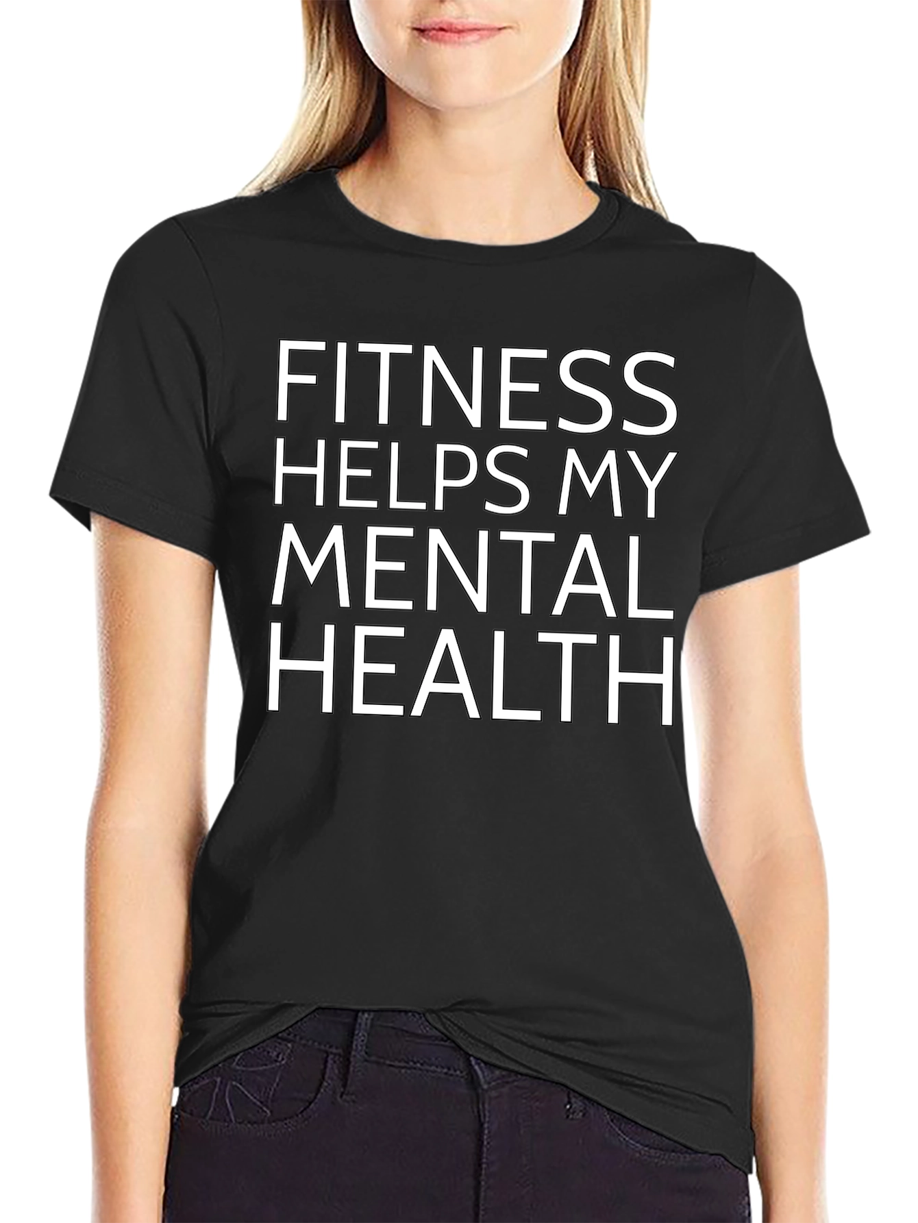 Fitness Helps Mental Health Graphic Tee
