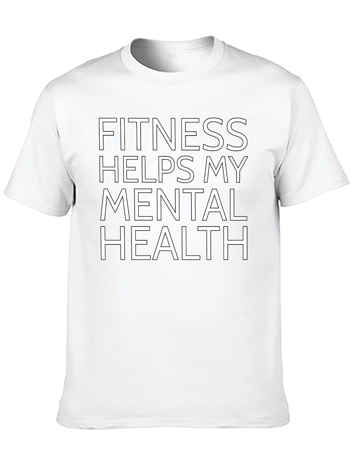 Fitness Helps Mental Health Graphic Tee