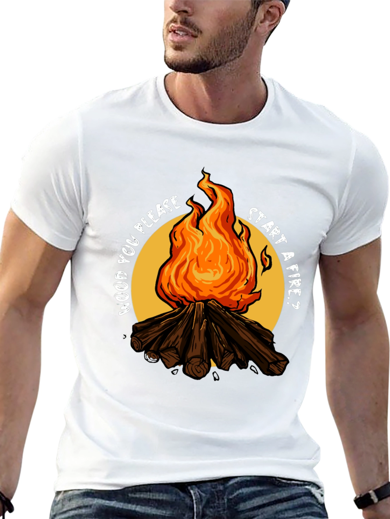 Wood You Please Start a Fire? Graphic Tee