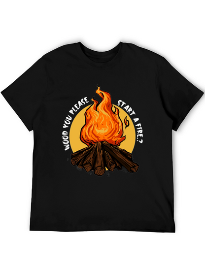 Wood You Please Start a Fire? Graphic Tee