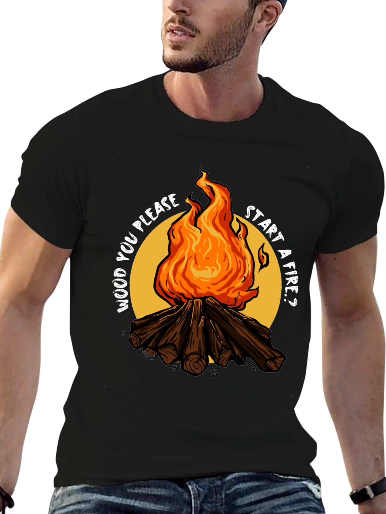 Wood You Please Start a Fire? Graphic Tee