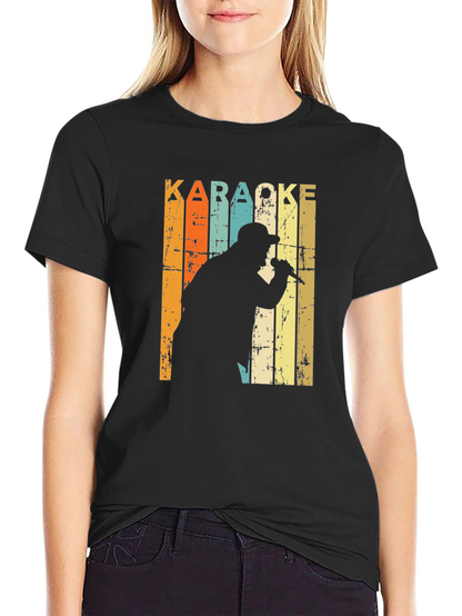 Karaoke Singer Retro T-Shirt