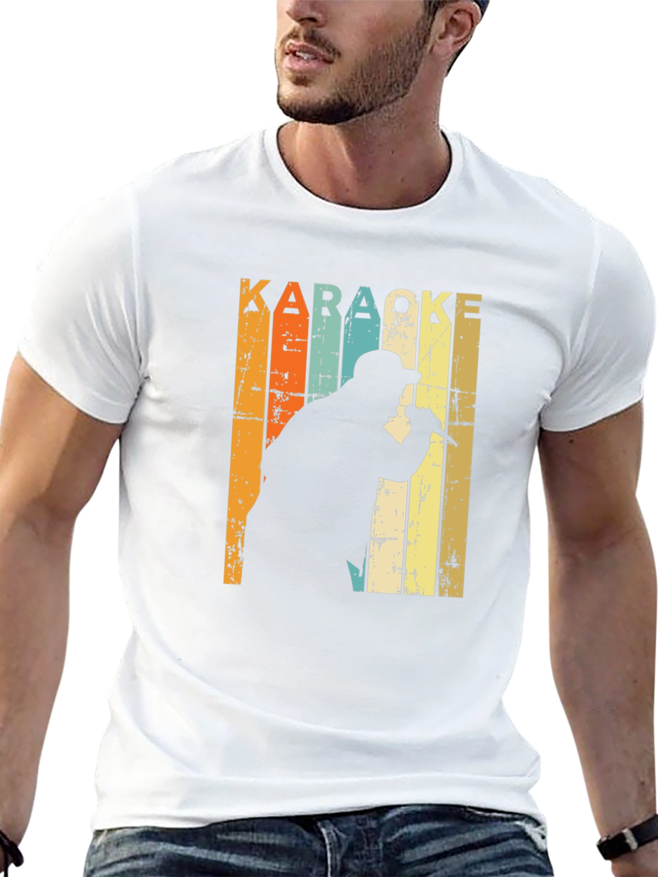 Karaoke Singer Retro T-Shirt