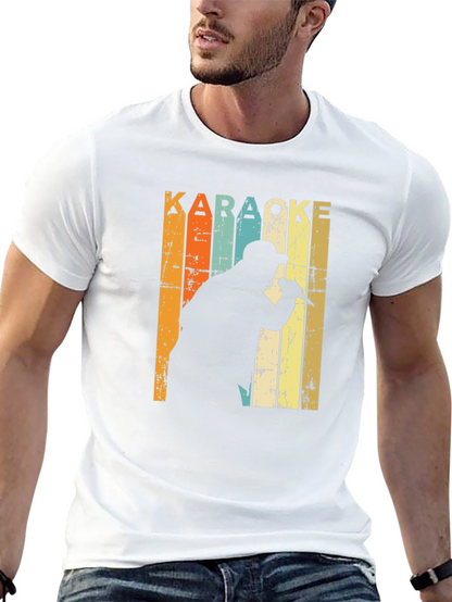 Karaoke Singer Retro T-Shirt