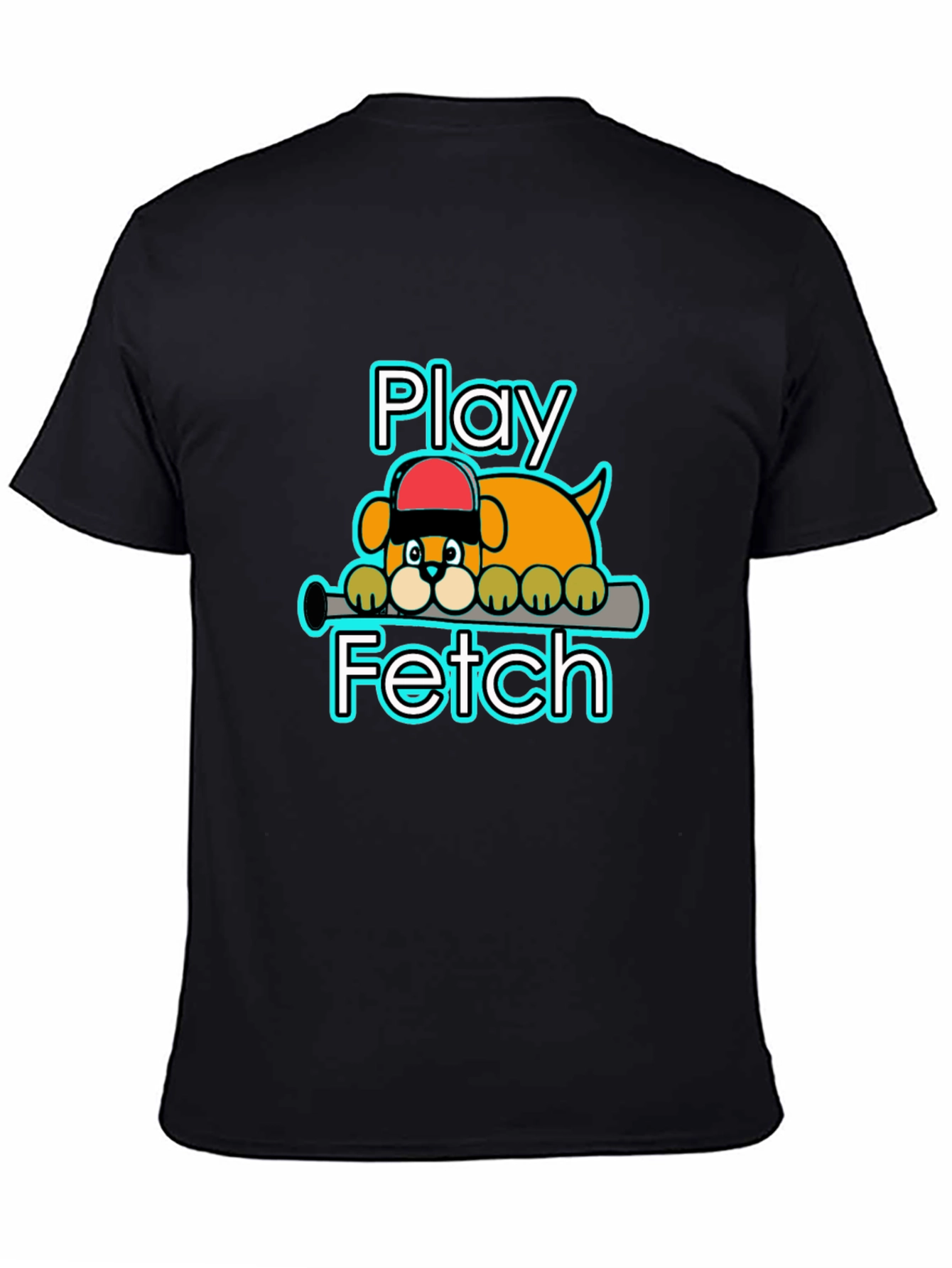 Play Fetch Baseball Dog T-Shirt