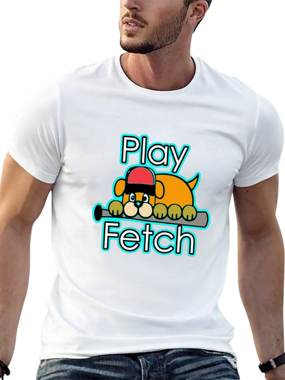 Play Fetch Baseball Dog T-Shirt