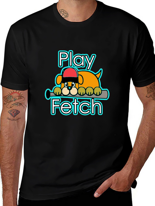 Play Fetch Baseball Dog T-Shirt