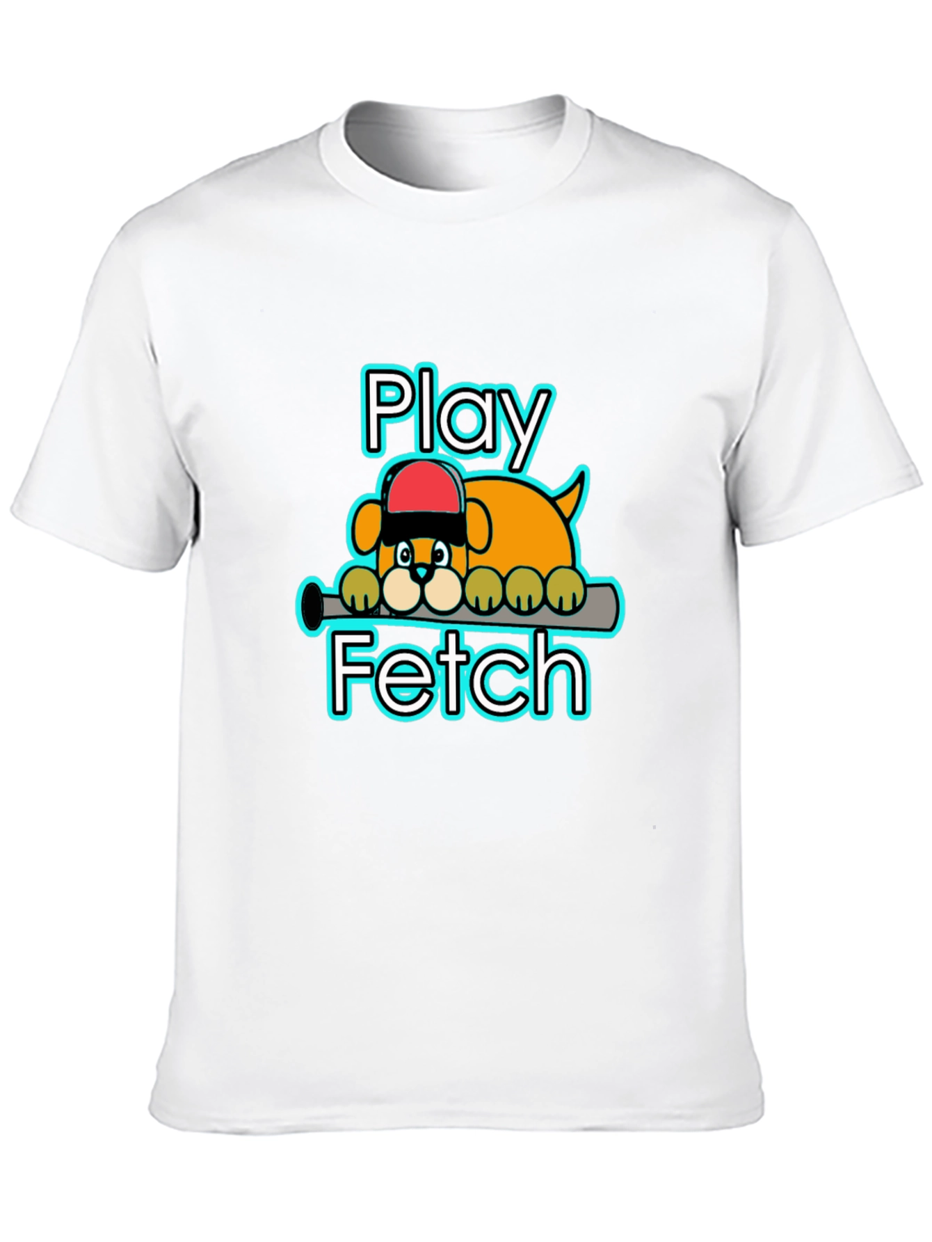 Play Fetch Baseball Dog T-Shirt
