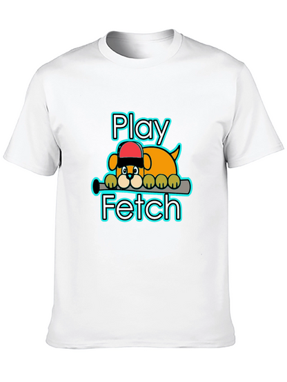 Play Fetch Baseball Dog T-Shirt