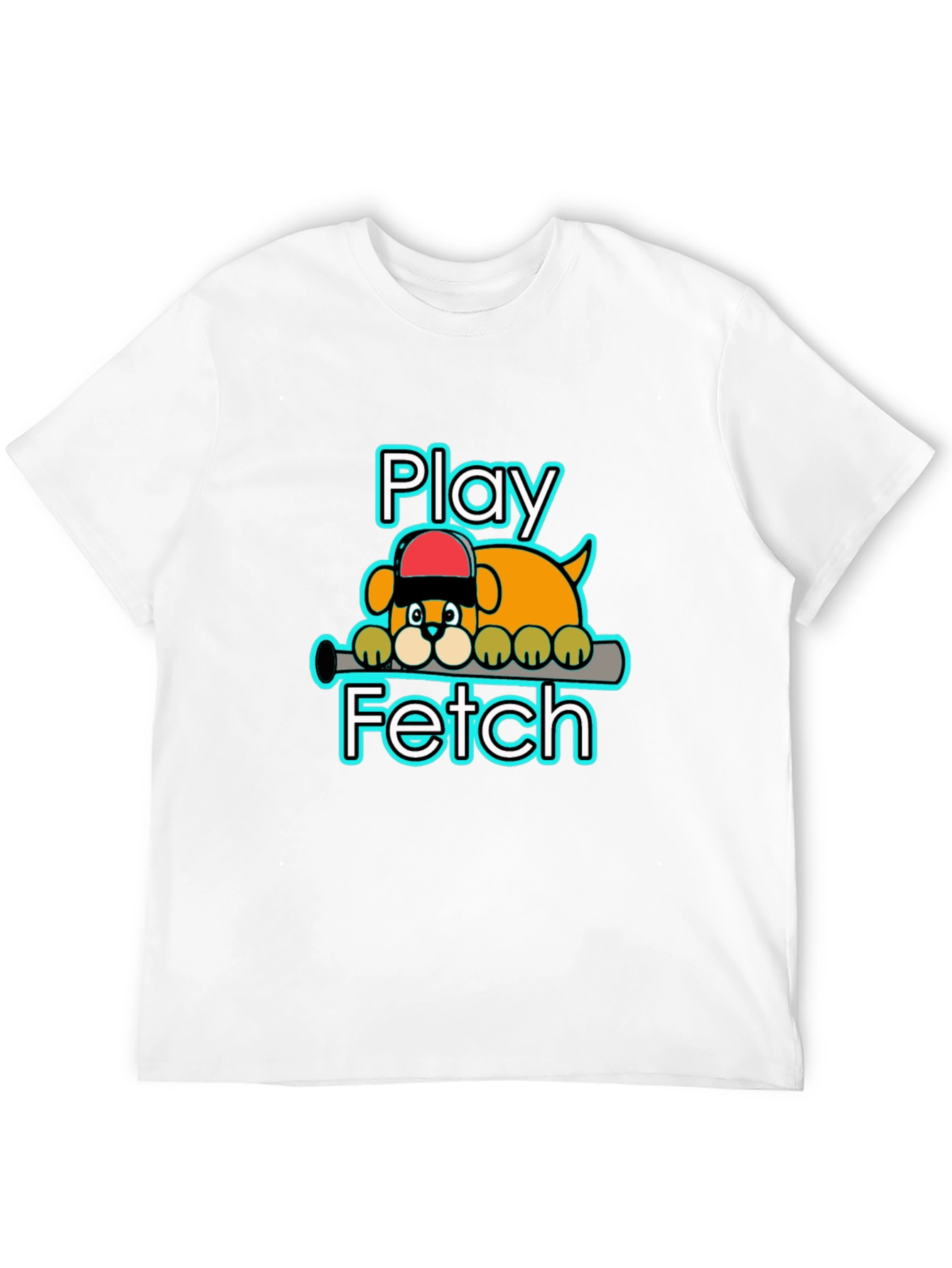 Play Fetch Baseball Dog T-Shirt