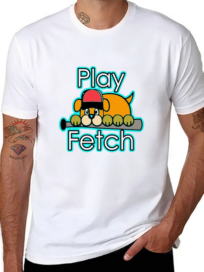 Play Fetch Baseball Dog T-Shirt