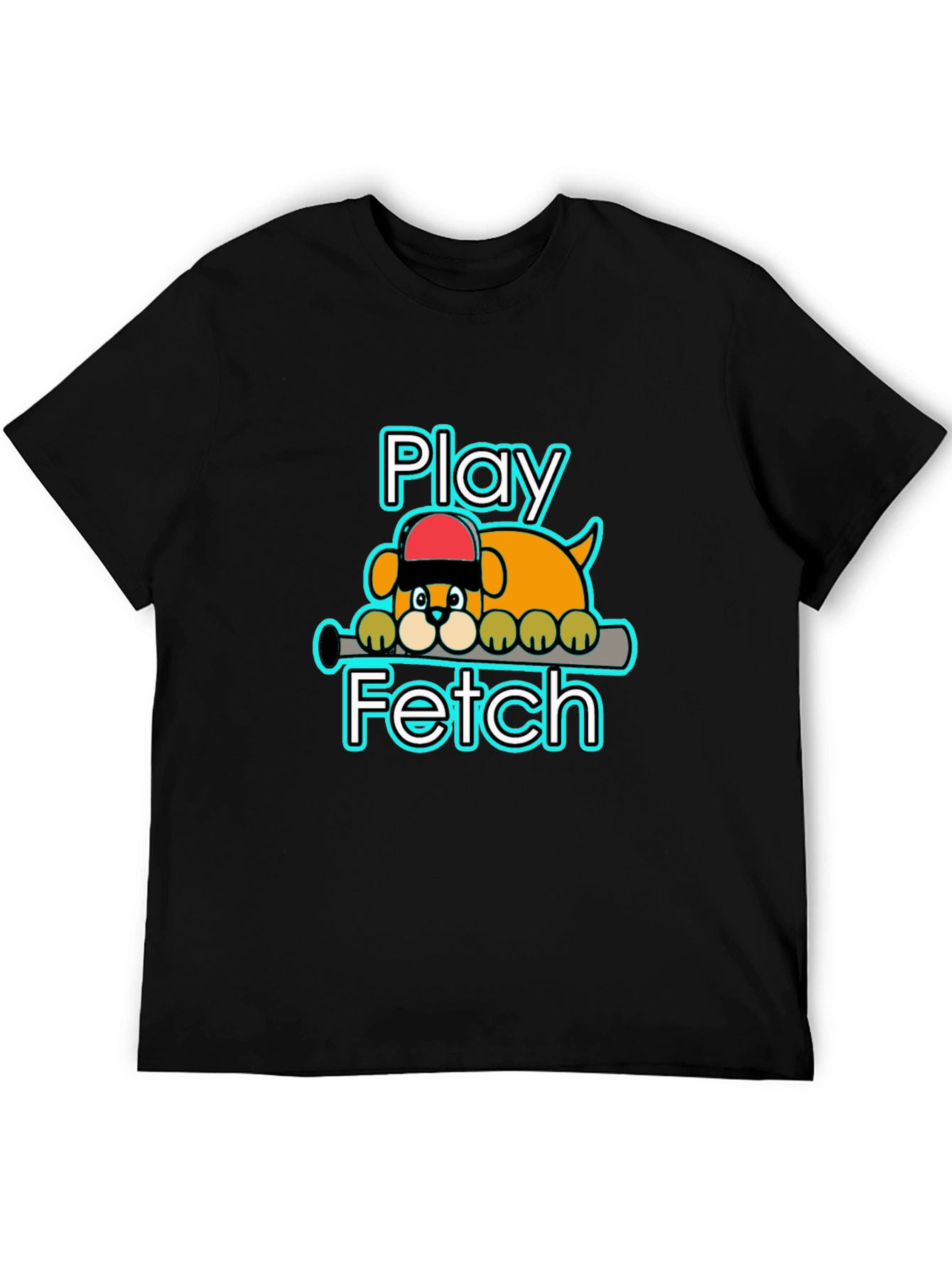 Play Fetch Baseball Dog T-Shirt