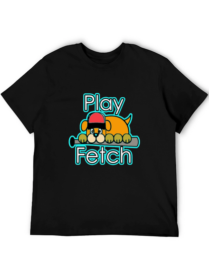 Play Fetch Baseball Dog T-Shirt
