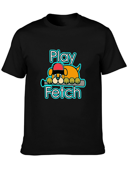 Play Fetch Baseball Dog T-Shirt