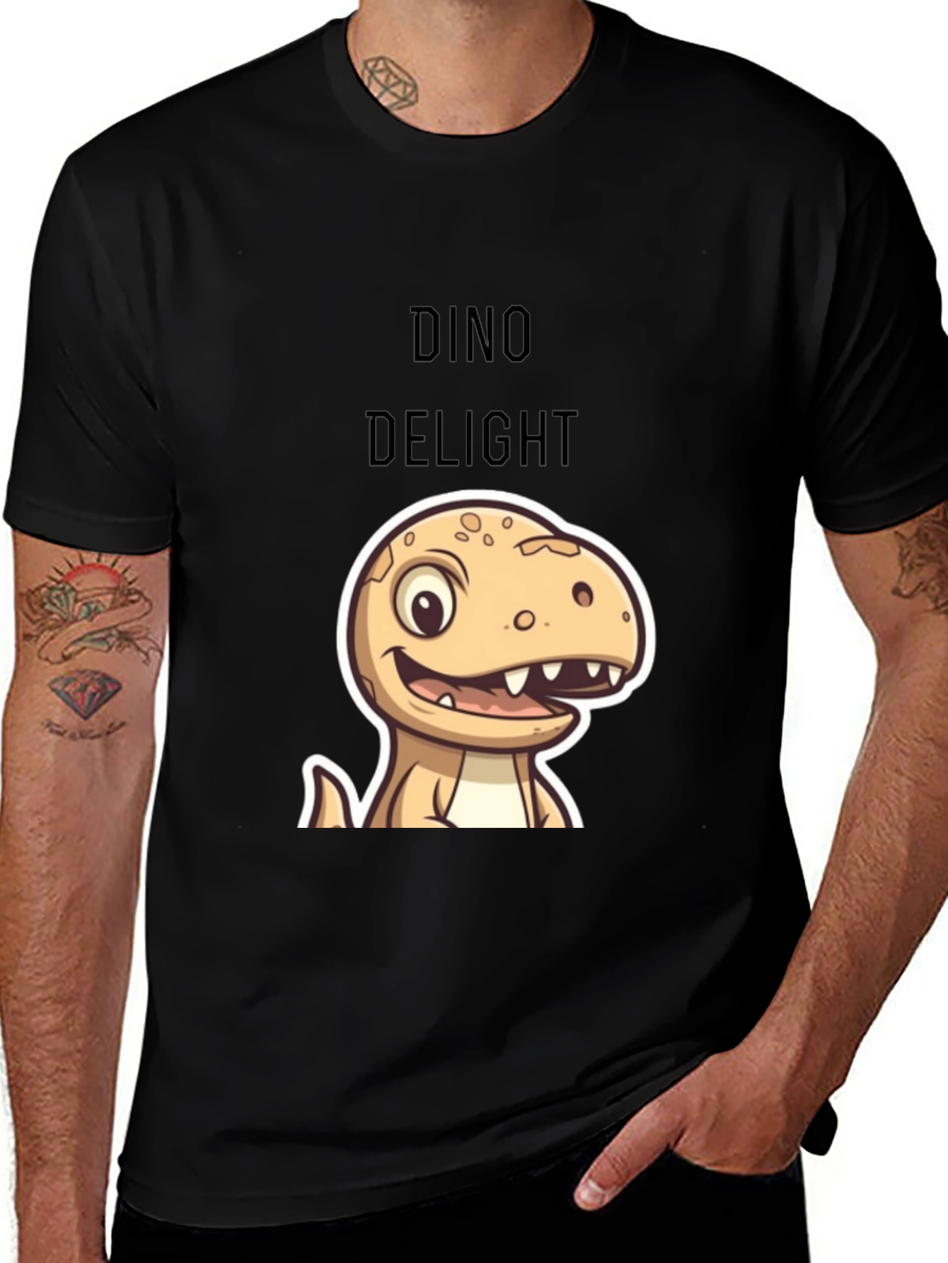 Dino Delight Cartoon T-Shirt
