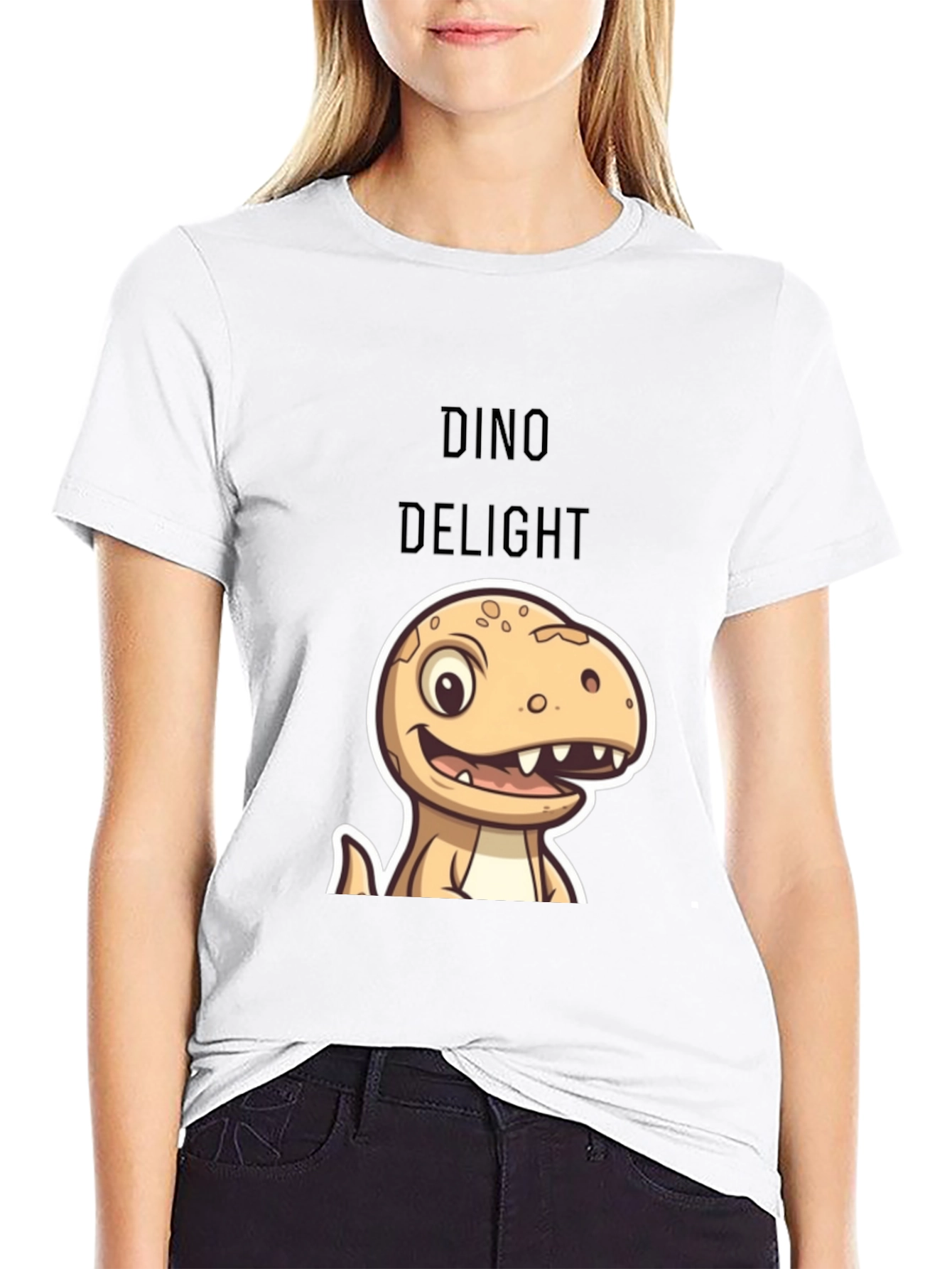 Dino Delight Cartoon T-Shirt