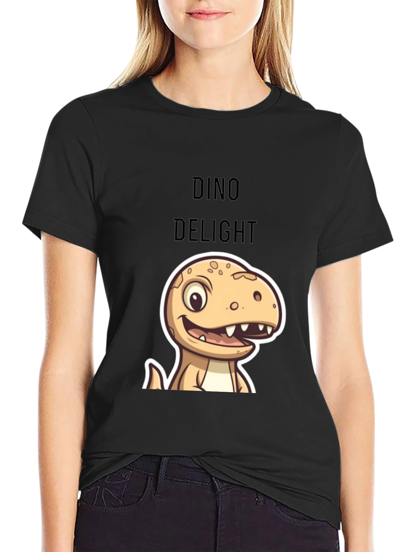 Dino Delight Cartoon T-Shirt