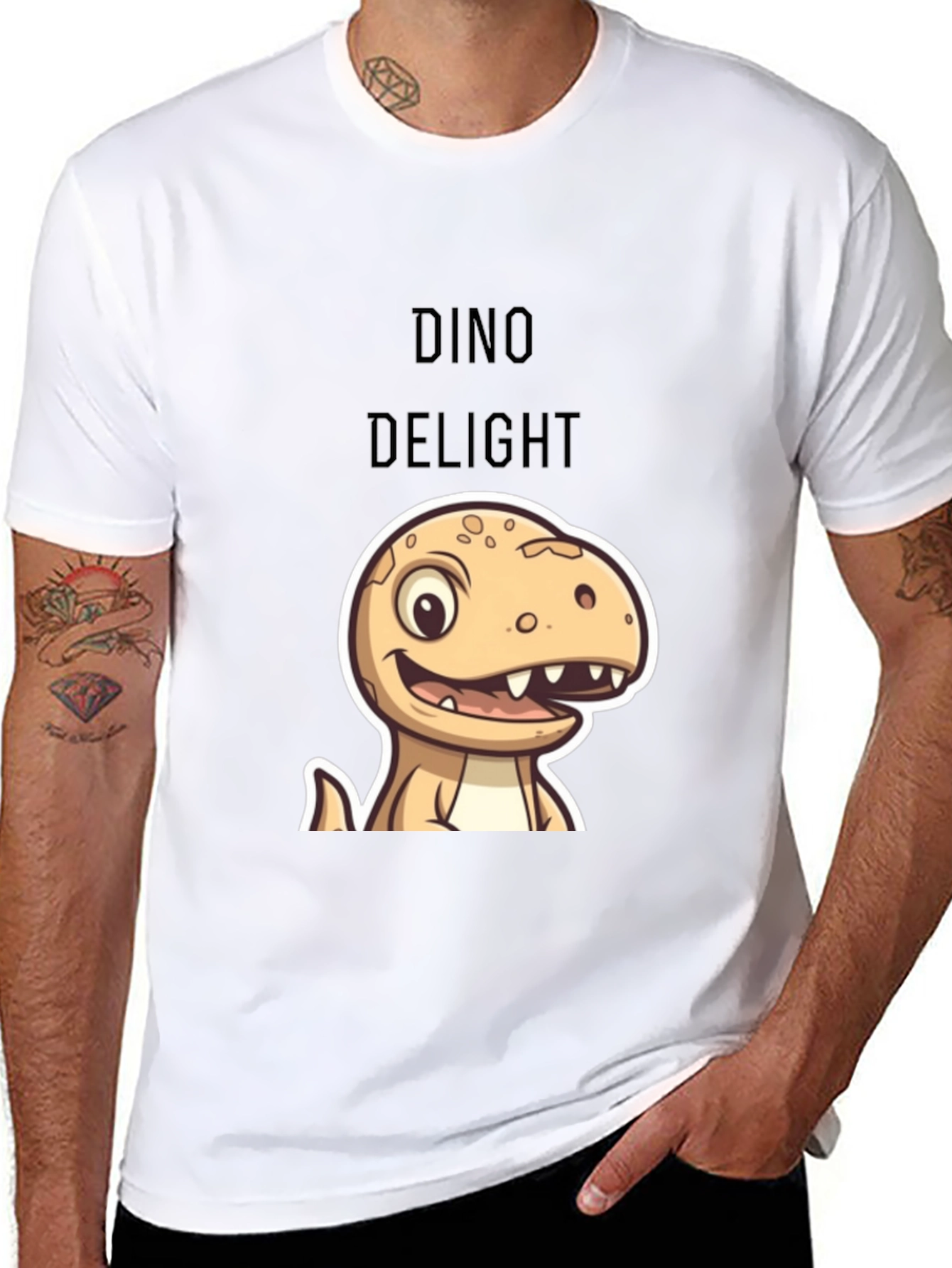 Dino Delight Cartoon T-Shirt