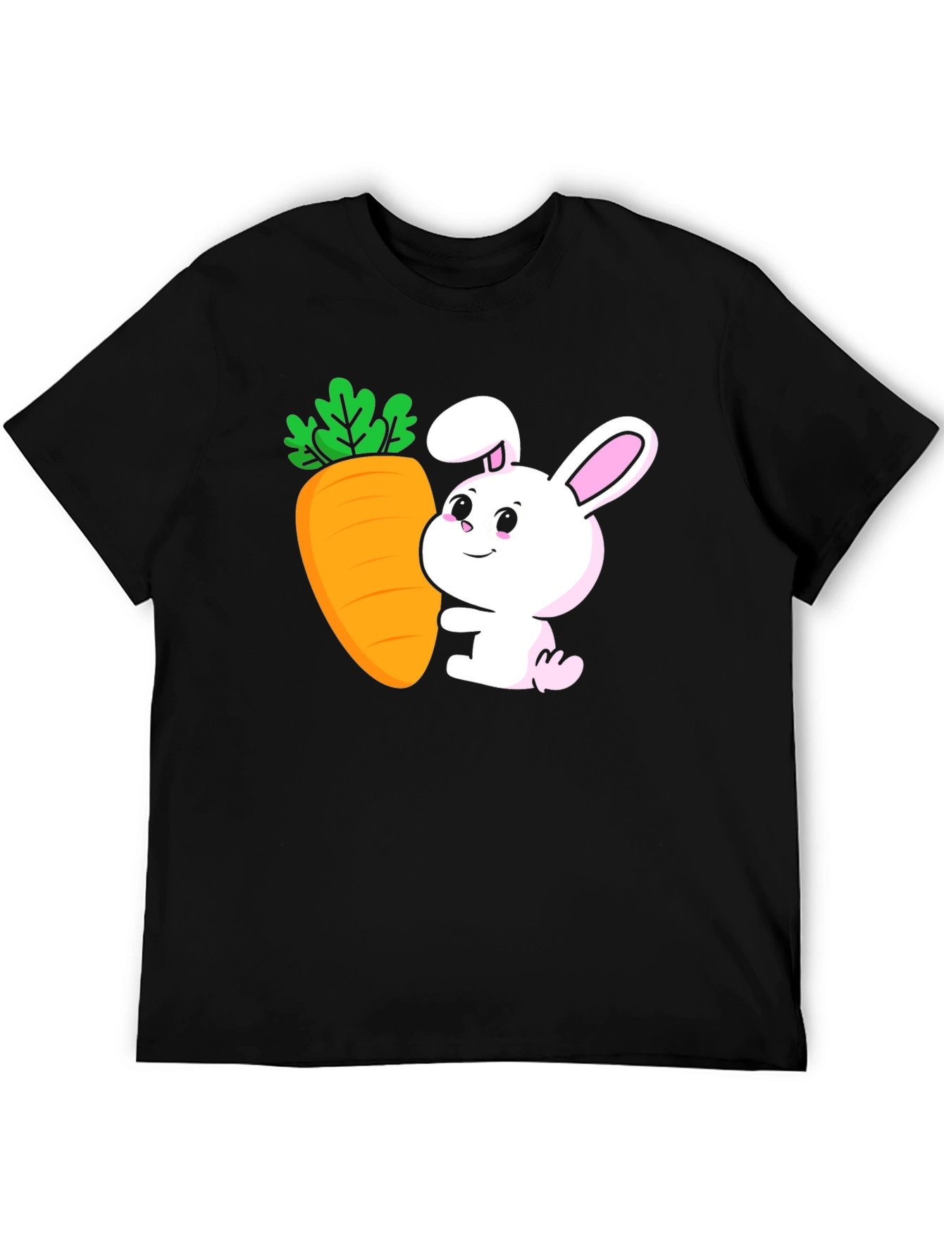 Bunny & Carrot Graphic Tee - Easter Fun!