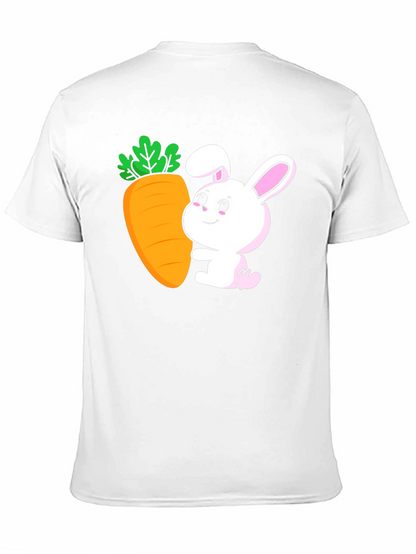 Bunny & Carrot Graphic Tee - Easter Fun!