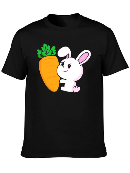 Bunny & Carrot Graphic Tee - Easter Fun!