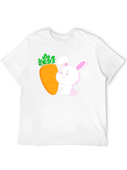 Bunny & Carrot Graphic Tee - Easter Fun!