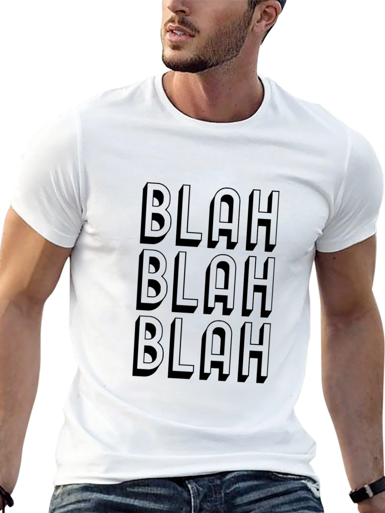 Blah Blah Blah Graphic Tee - Mens Black T-Shirt