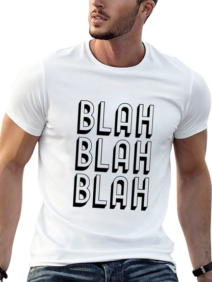 Blah Blah Blah Graphic Tee - Mens Black T-Shirt