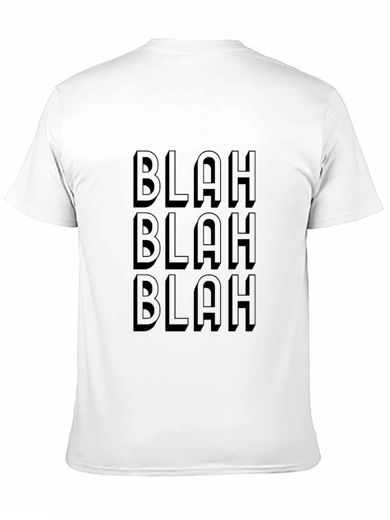 Blah Blah Blah Graphic Tee - Mens Black T-Shirt