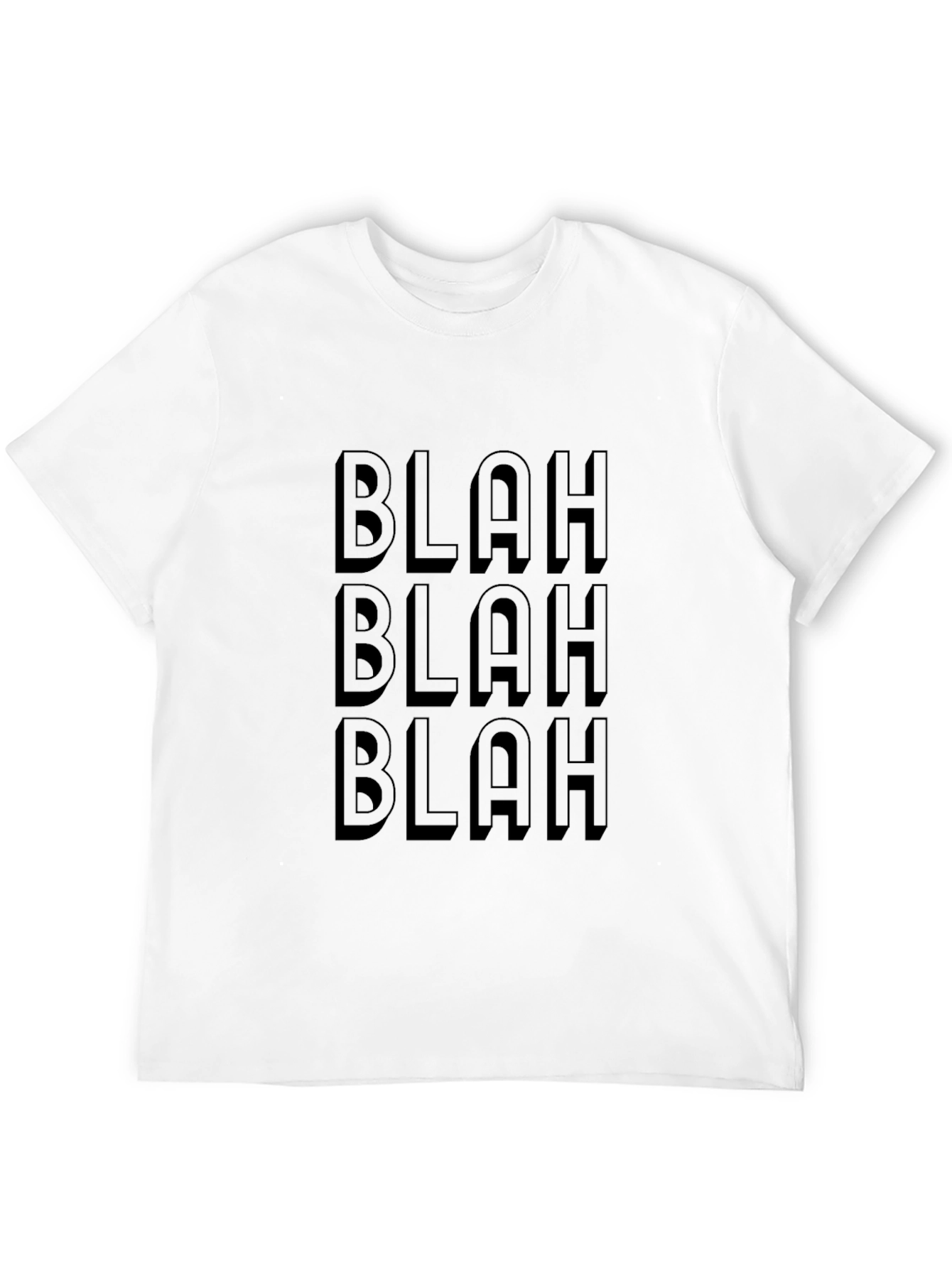 Blah Blah Blah Graphic Tee - Mens Black T-Shirt