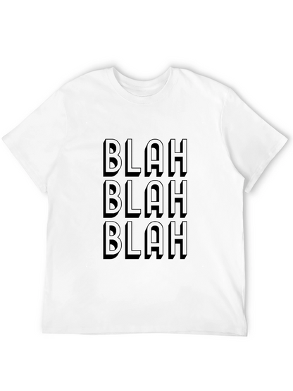 Blah Blah Blah Graphic Tee - Mens Black T-Shirt