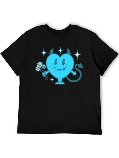 Devil Heart Graphic T-Shirt - Fun & Edgy Tee
