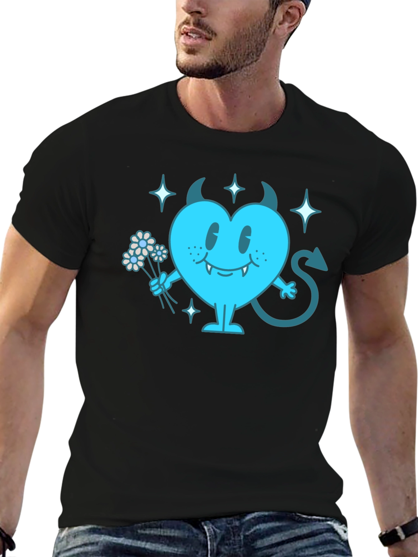 Devil Heart Graphic T-Shirt - Fun & Edgy Tee