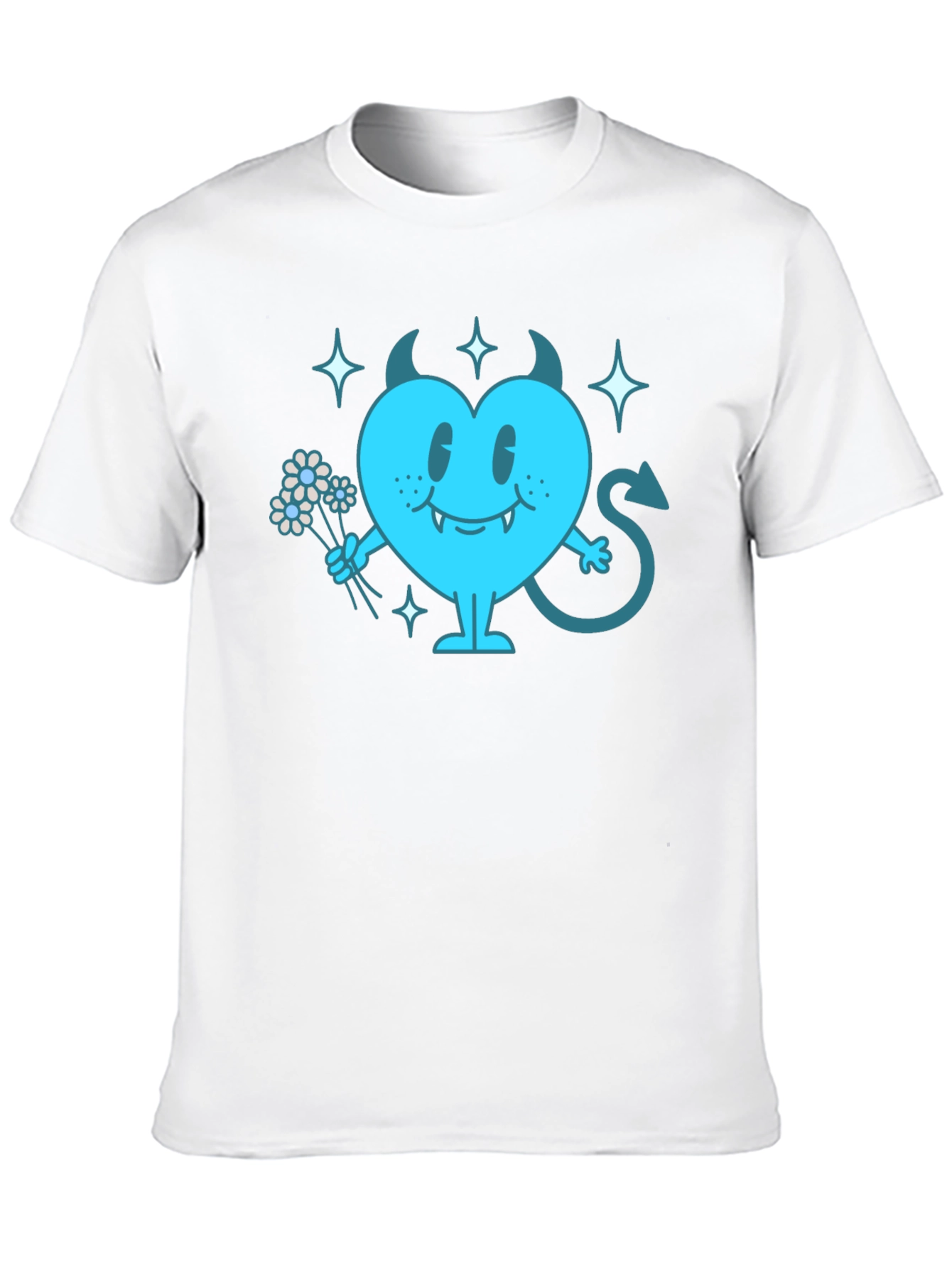 Devil Heart Graphic T-Shirt - Fun & Edgy Tee