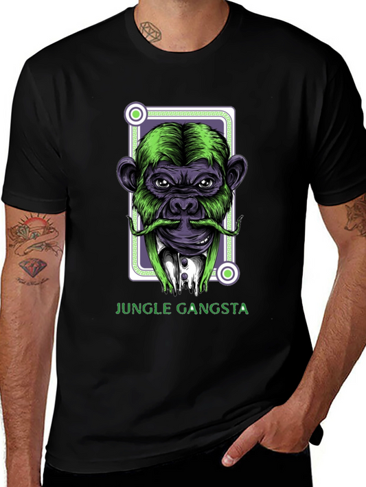 Jungle Gangsta Monkey Graphic T-Shirt