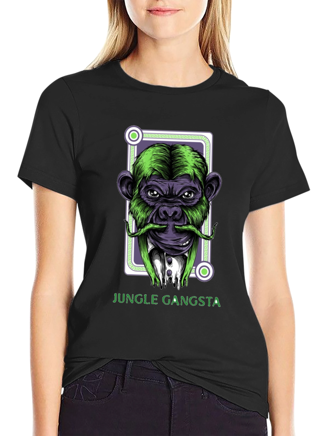 Jungle Gangsta Monkey Graphic T-Shirt