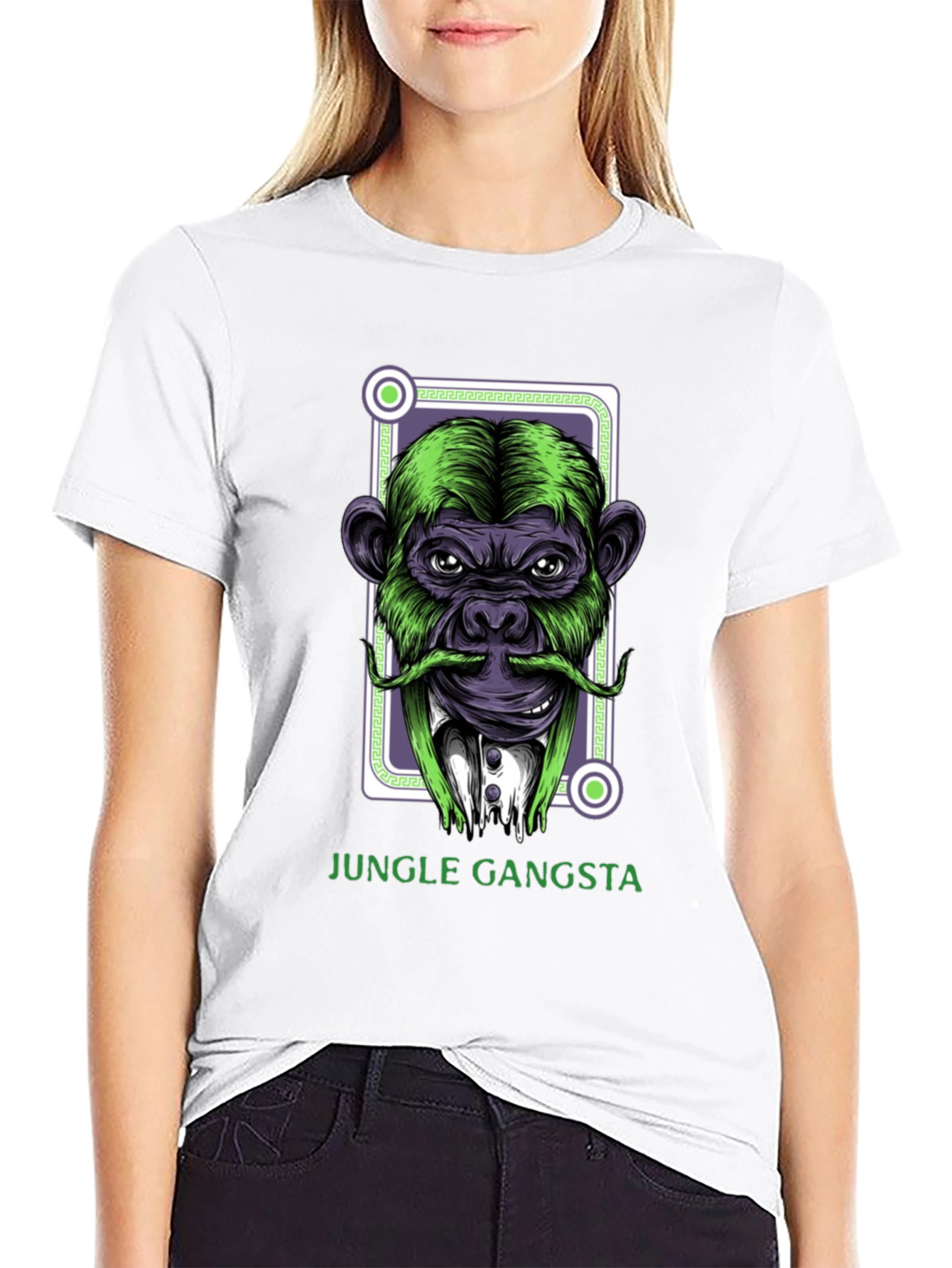 Jungle Gangsta Monkey Graphic T-Shirt
