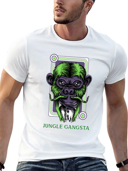 Jungle Gangsta Monkey Graphic T-Shirt