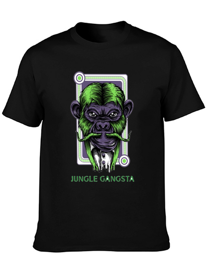 Jungle Gangsta Monkey Graphic T-Shirt